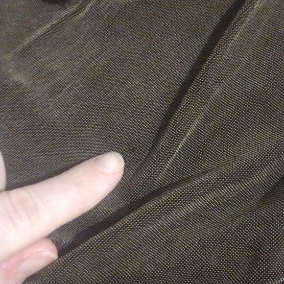 Coldwater Creek Women's Size Medium Stretchy Taupe Button up Jacket with Hoodie - Picture 10 of 13